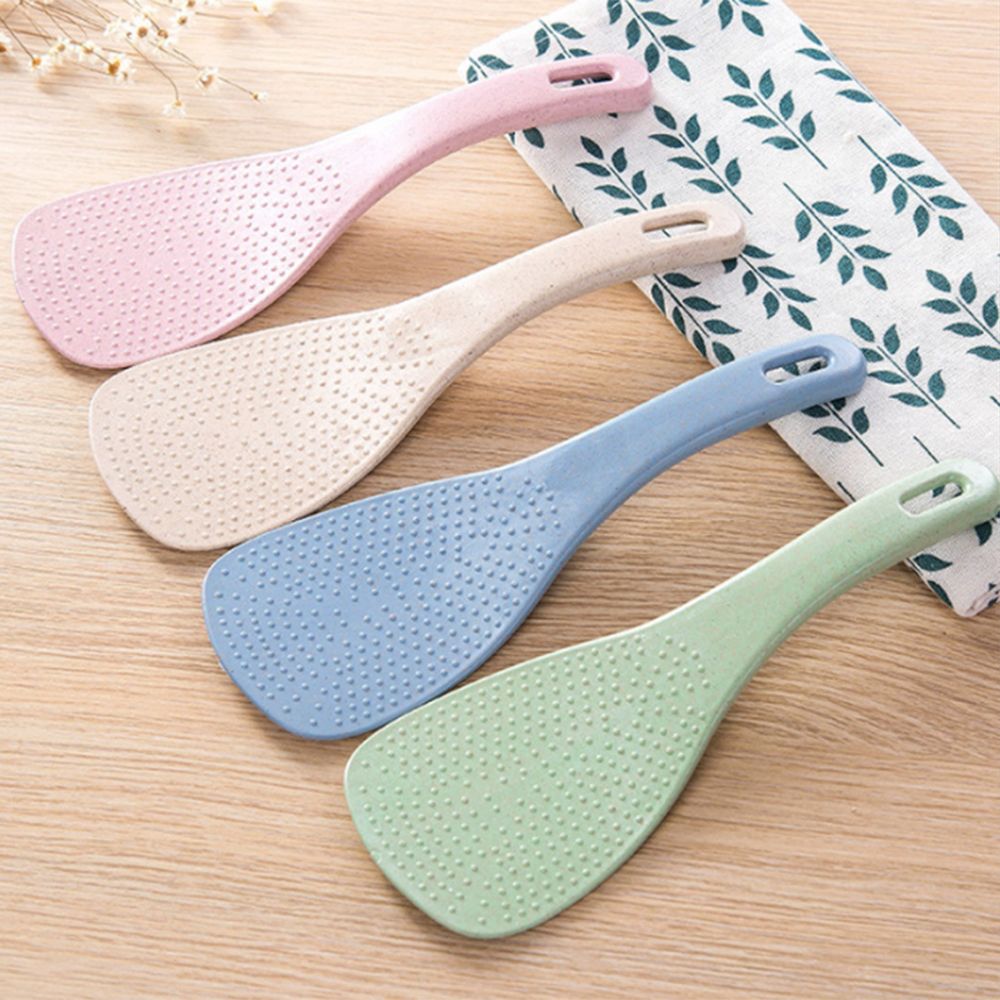Wheat straw nonstick rice Spoon spatula short handle ladle kitchen environmental protection Kitchen Accessories
