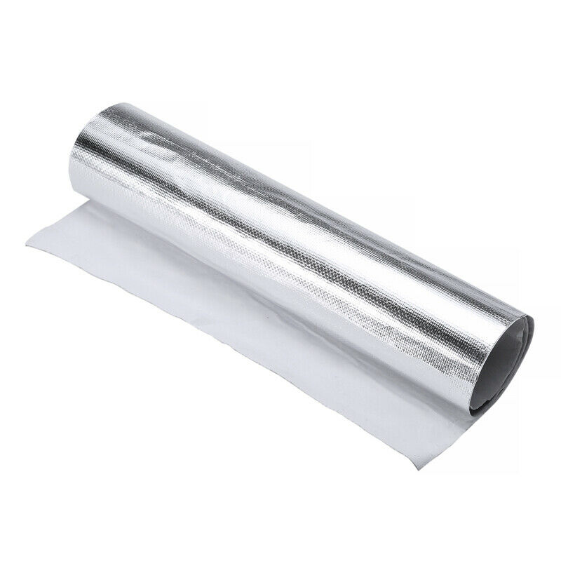 Durable And Practical 12"x24" Heat Shield Barrier Aluminum Fiberglass Cloth With Adhesive Layer A+