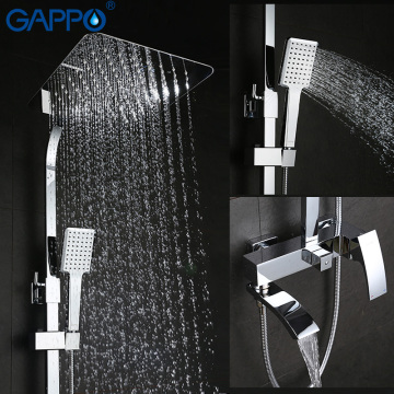 GAPPO Sanitary Ware Suite bathroom shower set faucet wall mounted faucet bathtub mixer tap Bath Shower water tap shower head set
