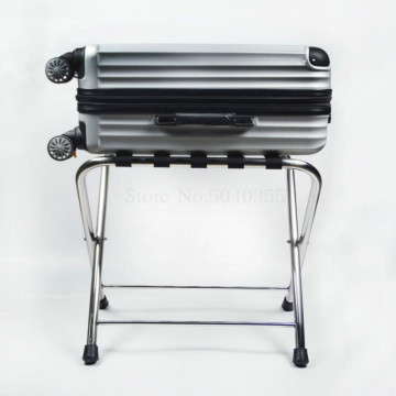 Hotel luggage rack stainless steel rack hotel room folding luggage clothing tray rack home office