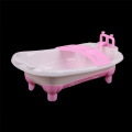 1Set Plastic 1/6 Sized Bathtub Bath Tub For Barbie Dolls Play House Toys Bathroom Furniture