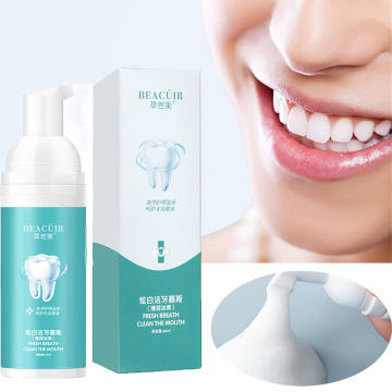 Mint Flavor Anti-Oral Odor Mousse Toothpaste Whitening Freshens Breath Intensive Bubble Remove Plaque Stain Teeth Oral Care