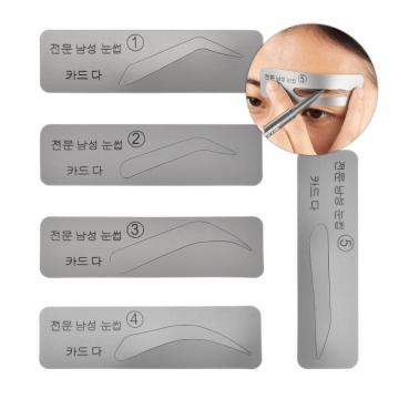 5 Style Professional Eyebrow Stencils Template Eyebrow Drawing Guide Card Eyebrow Definition Reusable Eyebrow Stencil Set