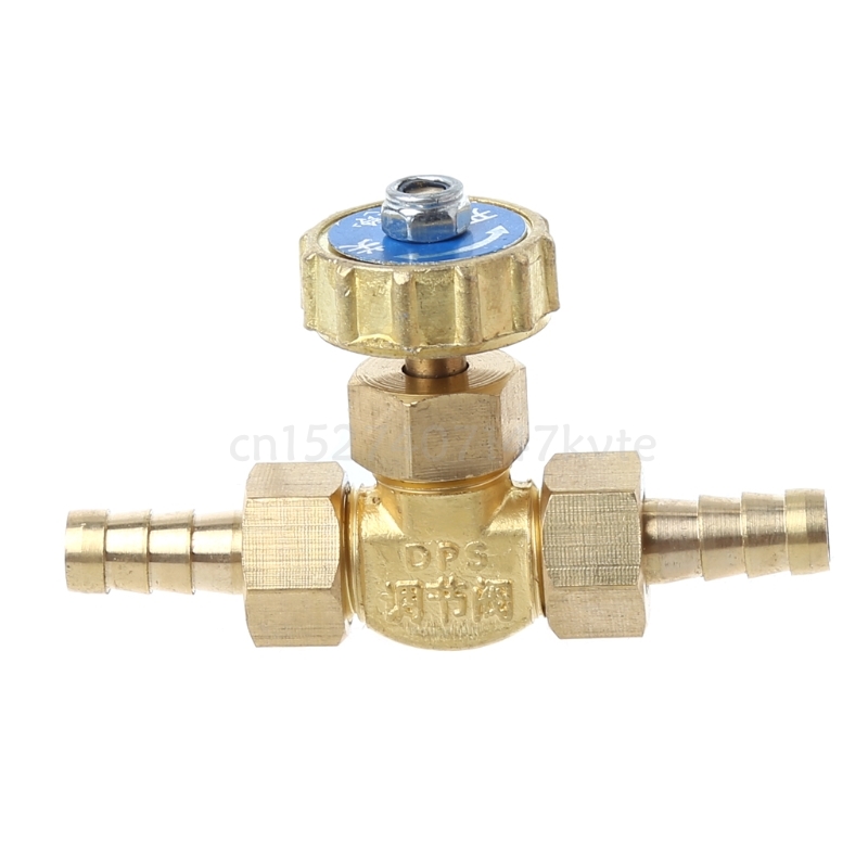 High Quality Elbow Brass Needle Valve 8mm Propane Butane Gas Adjuster Barbed Spigots 1 Mpa