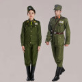 Ancient Republic of China Military Uniform Men Women Officers American Style Military Clothes Film TV Stage Costume Cosplay
