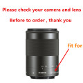 52mm UV Filter Lens Hood for Canon EF-M 55-200mm f/4.5-6.3 IS STM Lens for EOS M200 M100 M50 M10 M6 M5 M3 M2 M