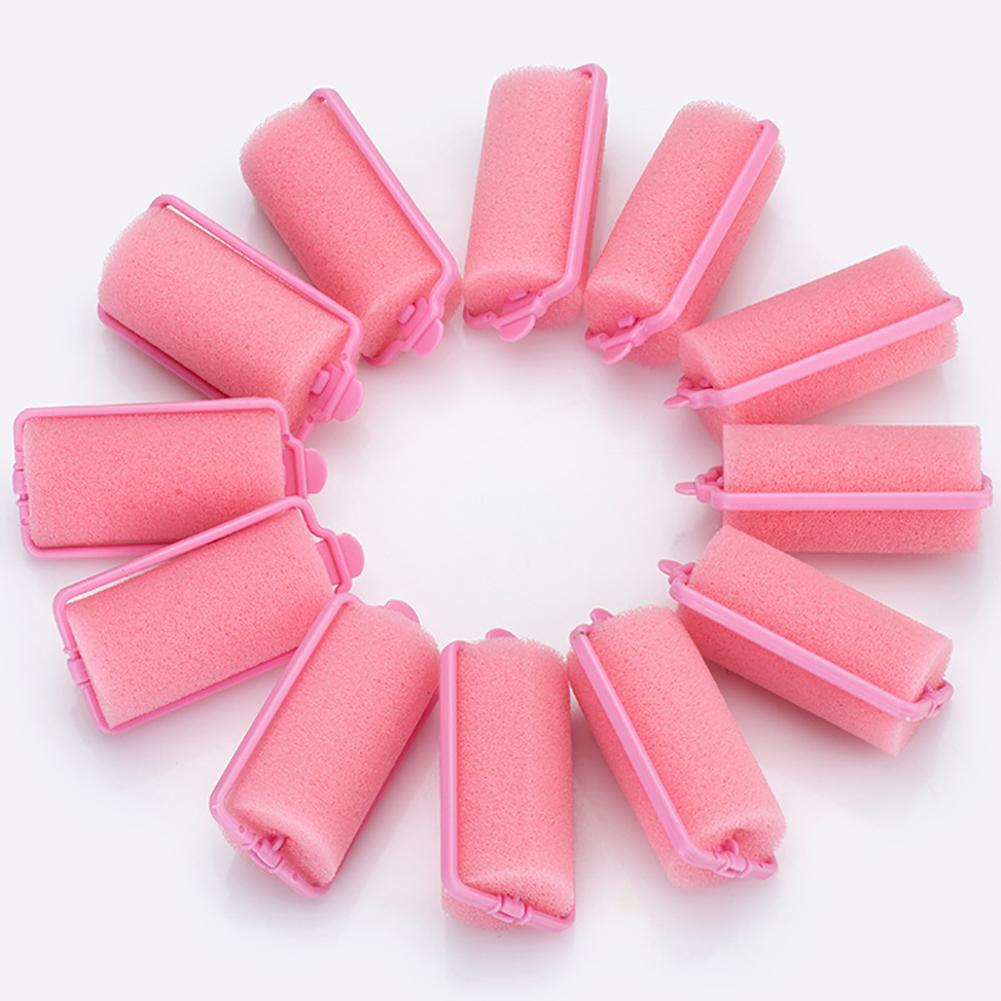 12PCS/Pack Sponge Bar Curling Iron Curling Rod Pear Flower Hair Roll Big Wave Hair Curling Hair Tools Sponge Hair Rollers