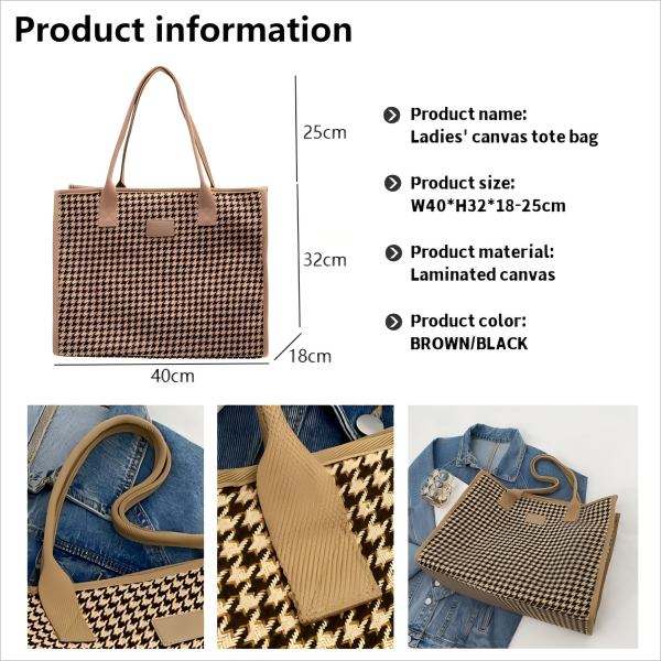 Versatile and simple women's tote bag