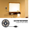 LED Dressing Table Makeup Light USB 5V Cosmetic Lamp Hollywood 5 4 3 2 1 0.5 M Vanity Mirror Lights LED Waterproof Flexible Lamp