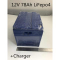 High quality LifePo4 battery price 12v 78ah 80ah for solar lighting system Solar Energy Storage RV Autocaravanas camper caravan