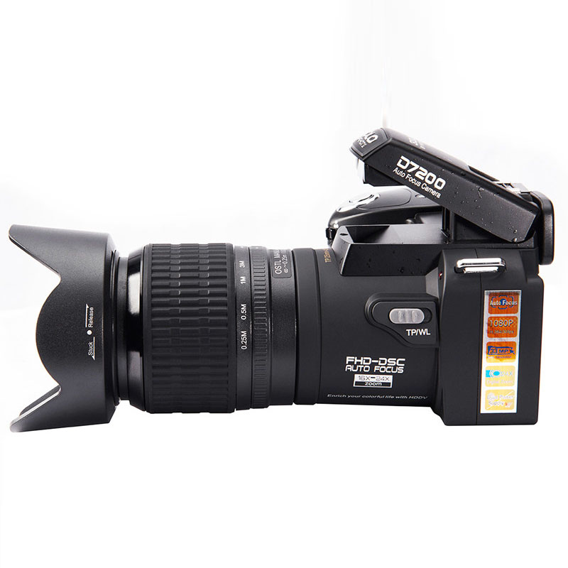 Protax D7200 Digital Video Camera 1080P DV Professional Camera 24X Optical Zoom Camera plus LED Headlamps 8MP CMOS