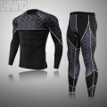 Plaid Thermal Underwear Sets For Men Winter Thermo Underwear Long Johns Winter Clothes Men Thick Thermal Clothing Solid Drop