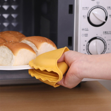 Creative Silicone Kitchen BBQ Heat Resistant Gloves Clips Insulation Non Stick Anti-slip Bowl Holder Cooking Baking Oven Mitts