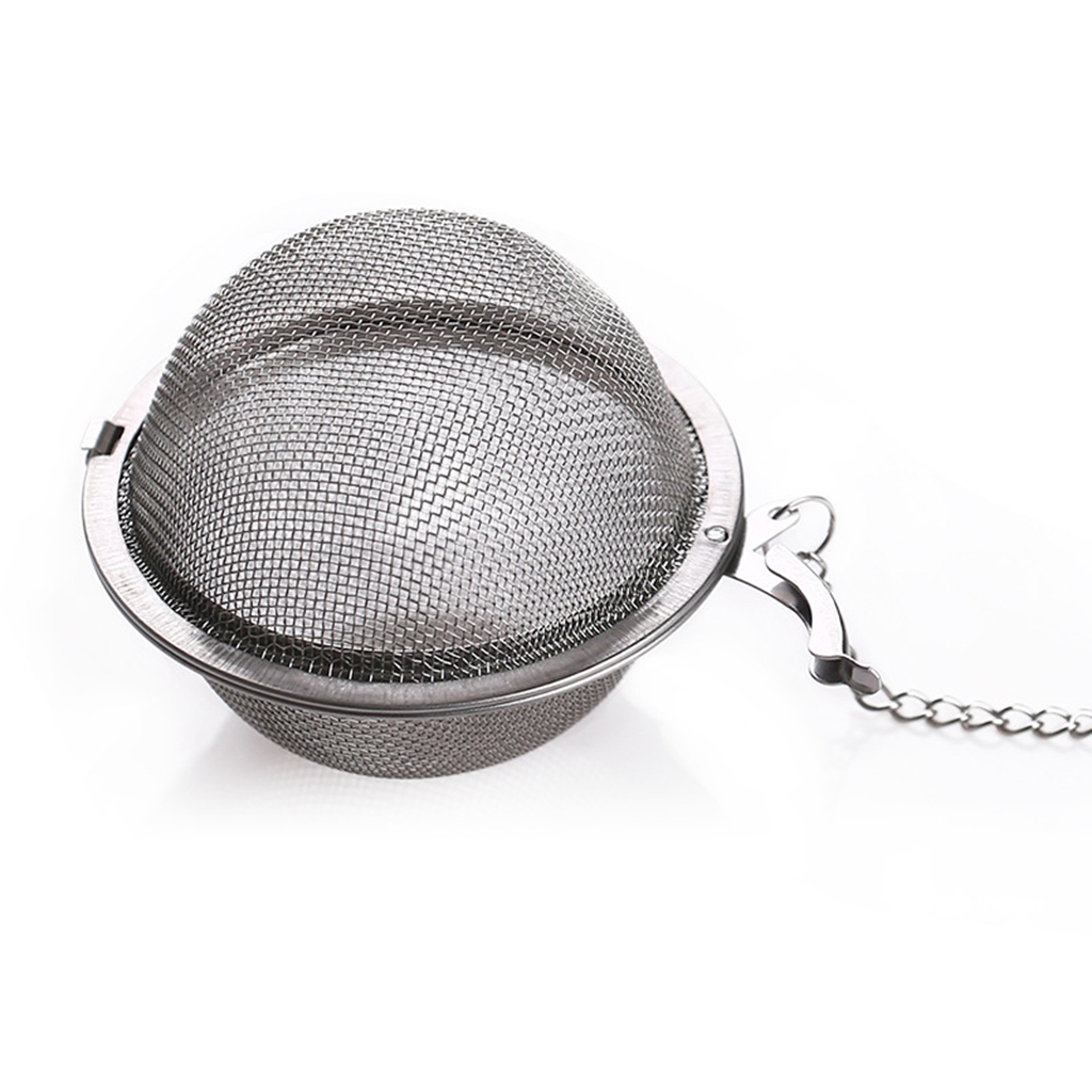 3 Sizes Stainless Steel Tea Infuser Sphere Locking Spice Tea Ball Strainer Mesh Infuser Tea Filter Strainers Kitchen Tools