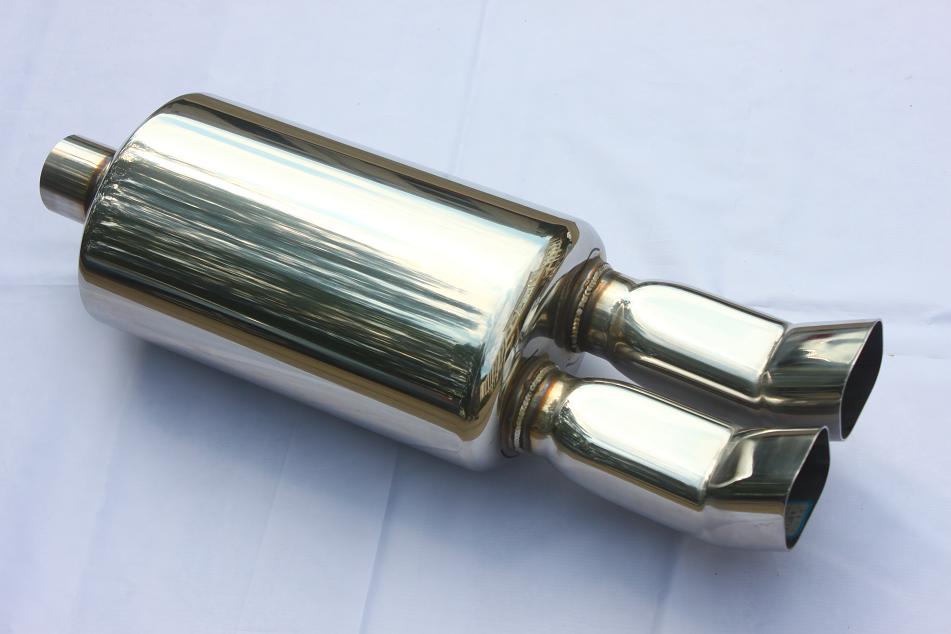 Polished Round Exhaust Muffler