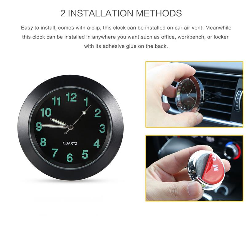 Onever Car Air Vent Clip Digital Clock Car Decoration Mini Quartz Mechanics Watch Auto Ornament Car-styling Auto Interior Watch