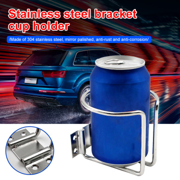 2 PC Universal Drinks Holders Stainless Steel Ring Drink Bottle Cup Holder For Boat Marine Yacht Caravan RV Car Bottle Holder