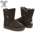 Girls Bailey Button Faux Shearling Fur Snow Boots