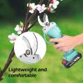 Electric Pruning Shear Cordless Trimmer Lithium Battery Pruner Fruit Tree Bonsai Branch Cutter Scissor Garden Power Tool