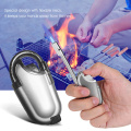 Portable Adjustable Hose Jet Lighter with LED Light Kitchen Stove Ignition Pipe Lighter with a light for Outdoor BBQ Camping