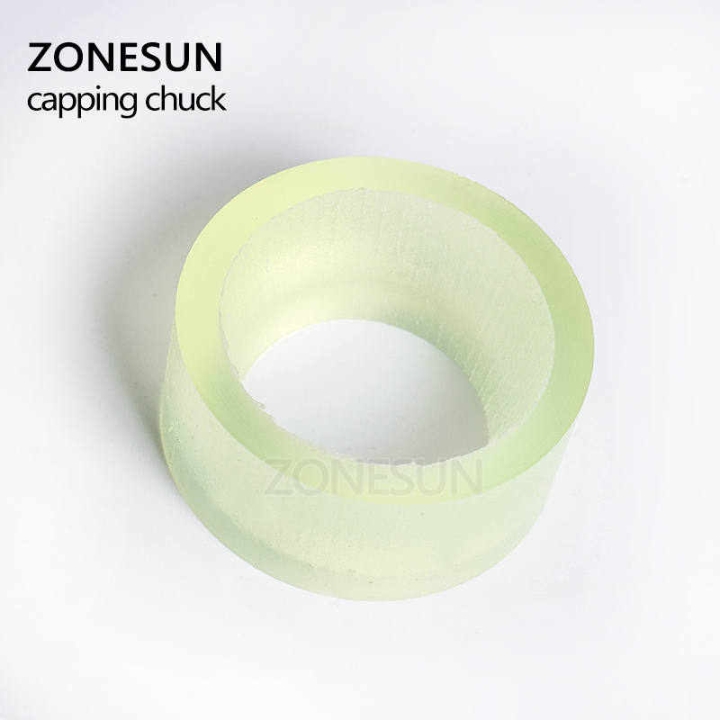 ZONESUN Capping Machine Chuck Rubber Mat for Capper 28-32mm 38mm Round Plastic Bottle with Security Ring Silicone Capping Chuck