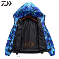 Daiwa Fishing Shirts Ultrathin Hooded Casual Outdoor Sport Wear Quick Dry Fishing Jackets Camouflage Sport Fishing Clothes