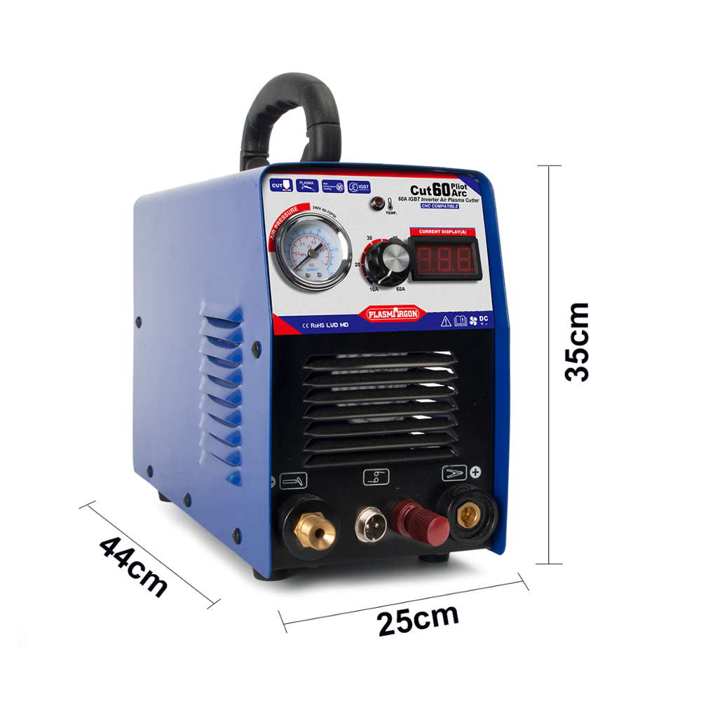 Plasma Cutter Pilot Arc low Frequency Arc IGBT DC 60A Cutting Performance Plamsa Inverter 110-220v