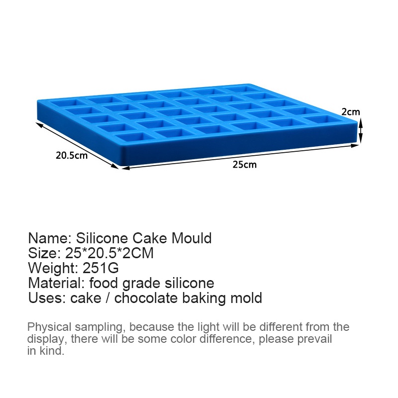 Silicon Mold Chocolate Mold Candy Molds Square Caramel Candy Silicone Molds Chocolate Truffles Mold Kitchen Baking Tool