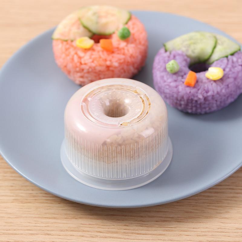 Cartoon Sushi Mold Children Donut-shaped Rice Ball Mould Sandwich DIY Tool Kitchen Accessori Cute Rice Roll Mold Rice Ball Maker