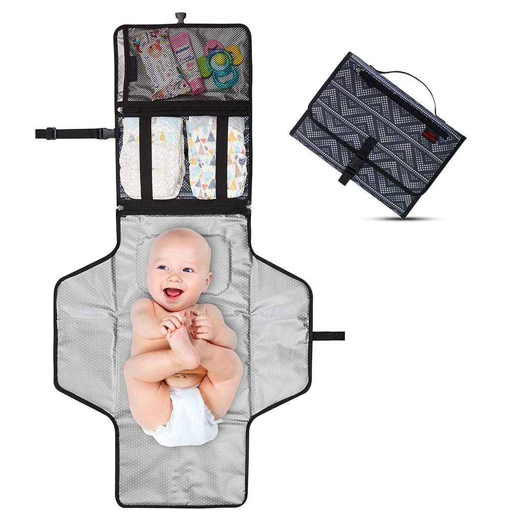 New 3 In 1 Waterproof Changing Pad Diaper Travel Multifunction Portable Baby Diaper Cover Mat Clean Hand Folding Diaper Bag #LR2