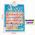Russian&English Phonetic Chart 2 In 1 Learning Machine Electronic Baby Alphabet Music Toy Educational Early Language Sound