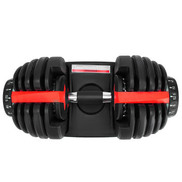 Adjustable Dumbbell Weight Set Fitness Workout Gym red 52.5lbs Standard Adjustable Dumbbell with Handle