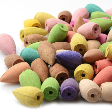 50 pcs Floral Incense Cone With Tray Colorful Fragrance Scent Tower Incense Mixed Scent Aromatherapy Fresh Air Aroma Spice