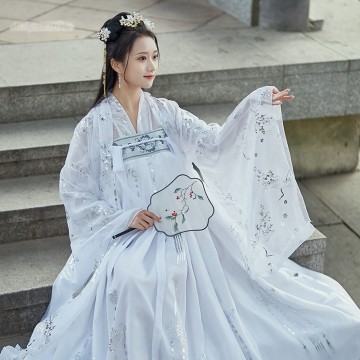 Hanfu Ming Dynasty Female Stage Fairy Costume Tulle Dress For Women Girl Student Cheap China Clothes Ancient Chinese Clothing