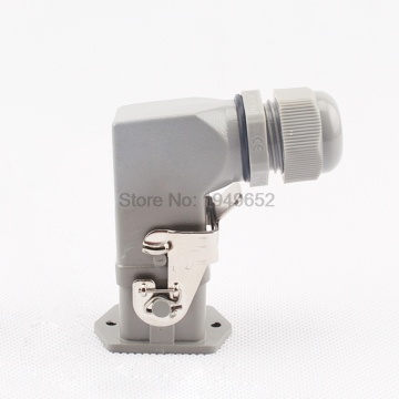 Heavy Duty plug Connector HDC-HA-004-1 F/M 4+1pin 5pin 10A power connectors rectangular aviation plug