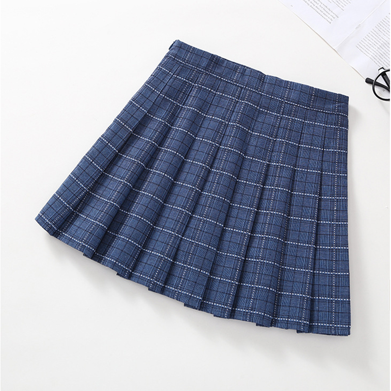 High Waist Soft Student Uniform Mini Girls Pleated Skirt Plaid Princess Party Clothing School Skirts Children Clothes for Kids