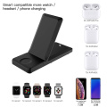 Foldable Wireless Charger Qi 15W Fast Wireless Charging Dock Station 3 in 1 For iPhone 11 XS XR X 8 for Apple Watch for Airpods