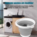 Mini Ultrasonic Washing Machine Portable Automatic Turbo Electric Roller Rotating Washer Equipment Essential for Home Travel