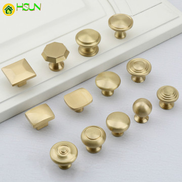 1pc Solid Brass Cabinet Pulls Handles Kitchen Cupboard Wardrobe Drawer Cabinet Handles and bedroom Knobs