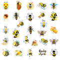 50 Pcs Cartoon Cute Honey Bee Graffiti Stickers for Notebook Scooter Luggage Car Laptop Bike Phone DIY Decal Waterproof Sticker