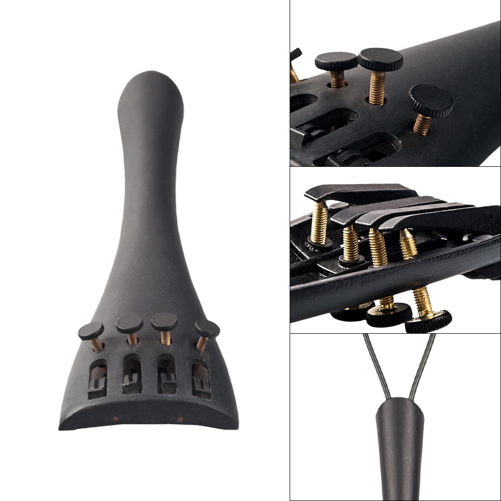 New 1/4 Cello Accessories 1/4 Cello Aluminum Alloy Tailpiece with Four Fine Tuners Cello Accessories