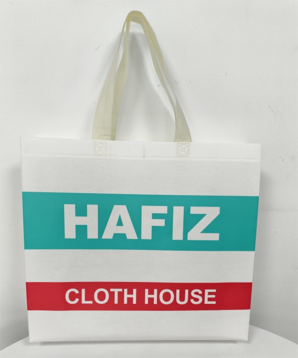 Solid portable non-woven shopping bag