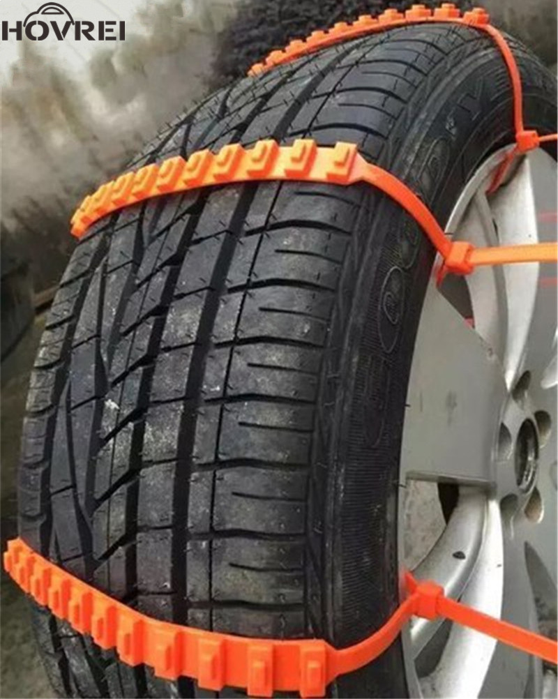 10 PCS/Lot universal Car Emergency Traction Aid Snow chain Anti-Skid Wheel Slip Chain In Mud For Car Motorcycle Truck SUV