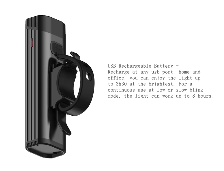 210. bicycle light USB