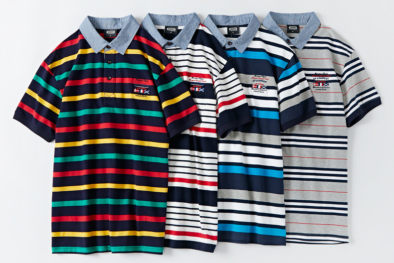 Men Polo Shirt Summer Men's Casual Breathable Plus Size 5XL 6XL Striped Short Sleeve Polo Shirt Pure Cotton Fashion Men Clothes