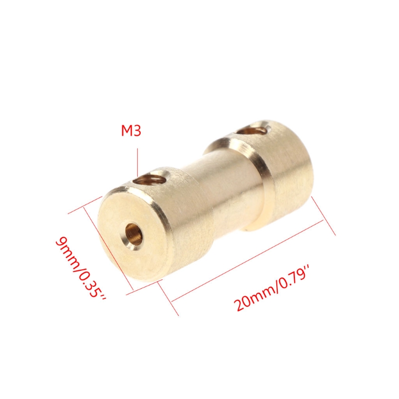2-5mm Motor Copper Shaft Coupling Coupler Connector Sleeve Adapter US Jy23 20 Dropship