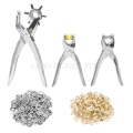 128Pcs/Set Leather Hole Punch Repair Tool Eyelets Grommets + Pliers Kit New Drop Shipping