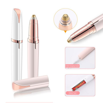 Brow Shaping Trimmer Electric Eyebrow Trimmer Mini Eyebrow Shaver Instant Painless Brows Hair Remover Epilator Portable Razors