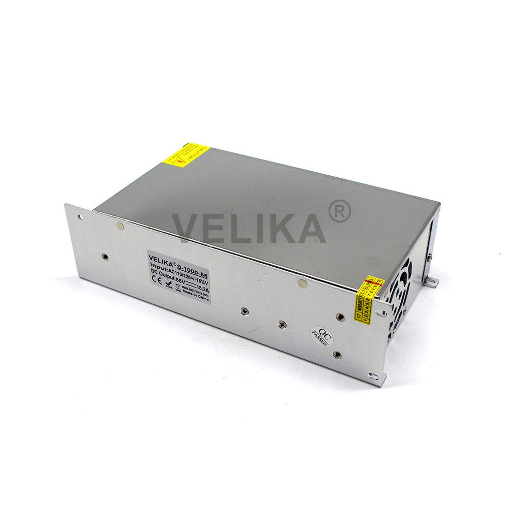 1000W 55V 18.2A Single Output Switching power supply AC to DC 55V smps for LED Industrial Equipment Machine Stepper Motor