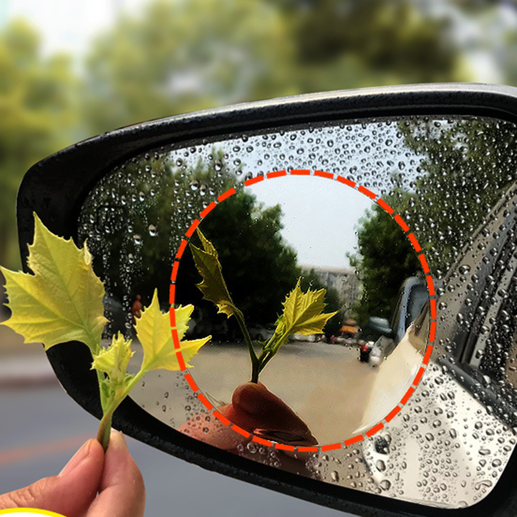 2pcs Car Rearview Mirror Anti Rain Film Universal Auto Mirror Waterproof Dustproof Anti-fog Membrane